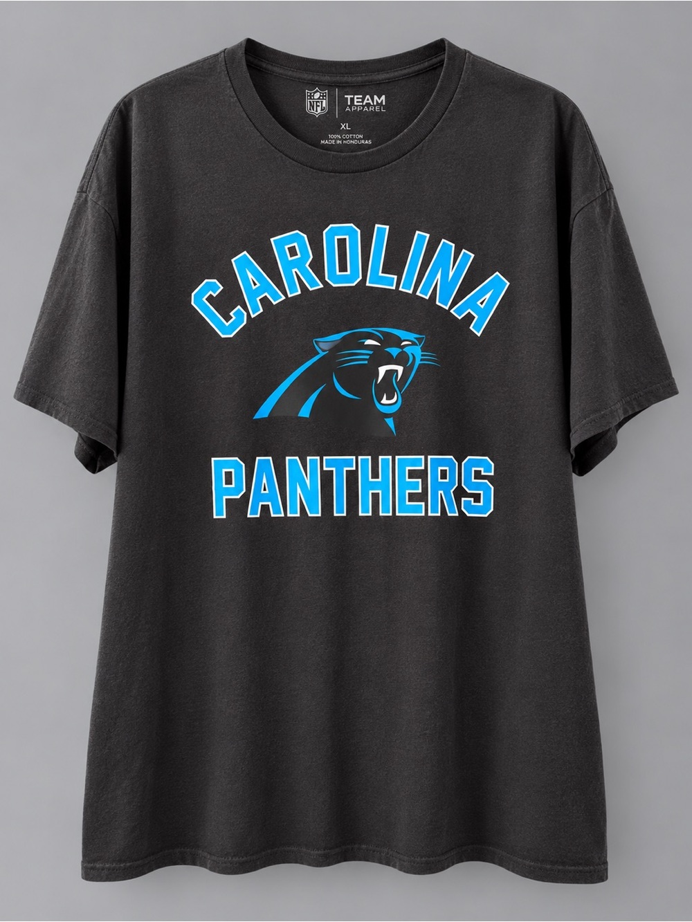 Carolina Panthers NFL Team Apparel Men’s XL Black Graphic T Shirt